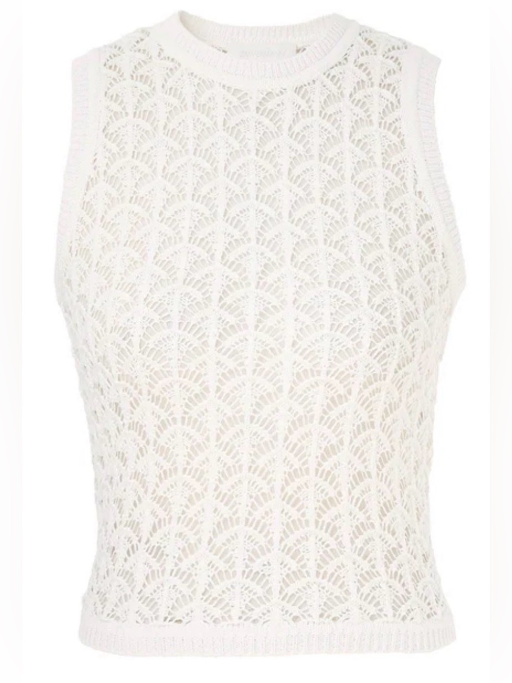Zimmermann 

Wylie Crop Tank Top, Ivory - Picture 2 of 10